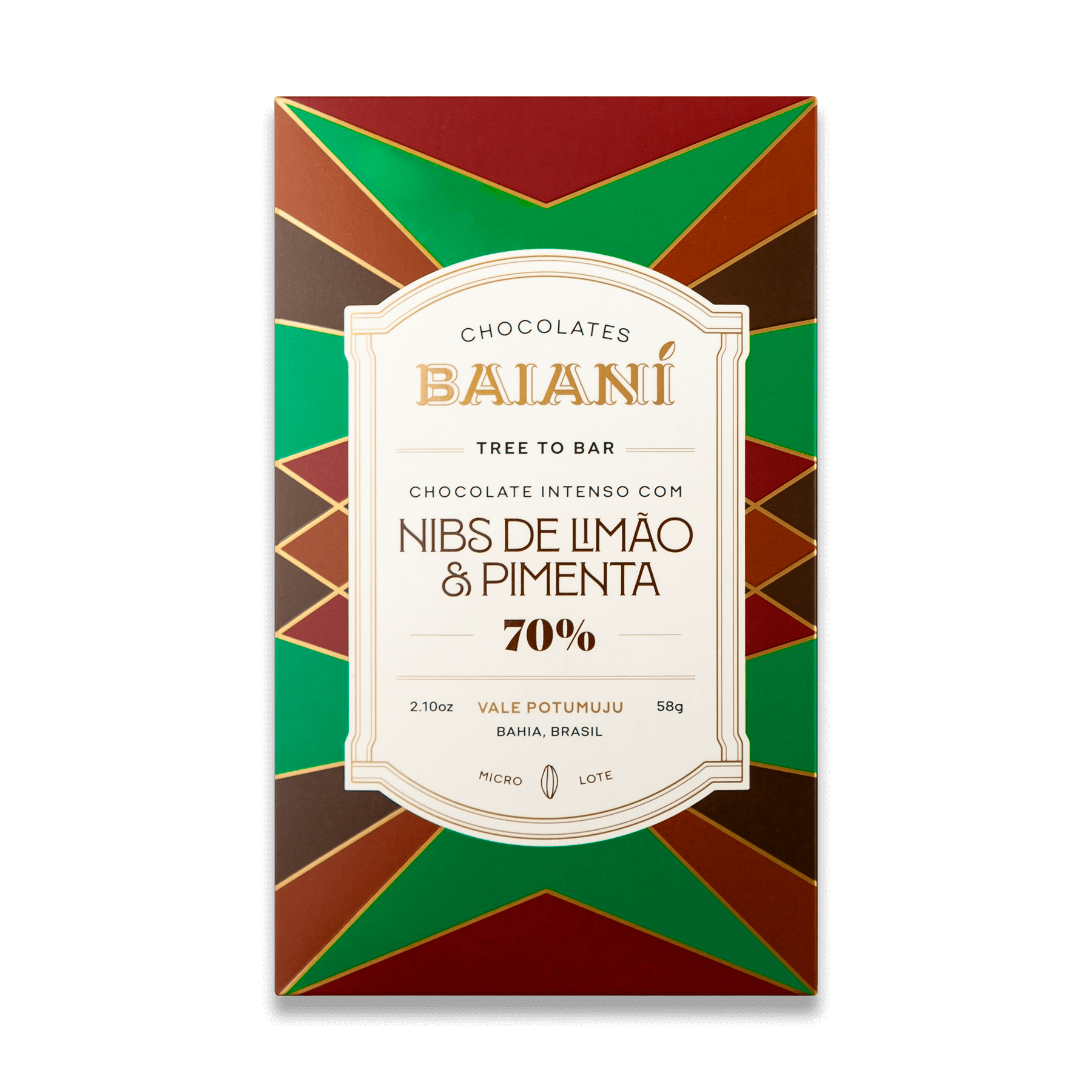 70% Inclusão – Nibs de Limão & Pimenta