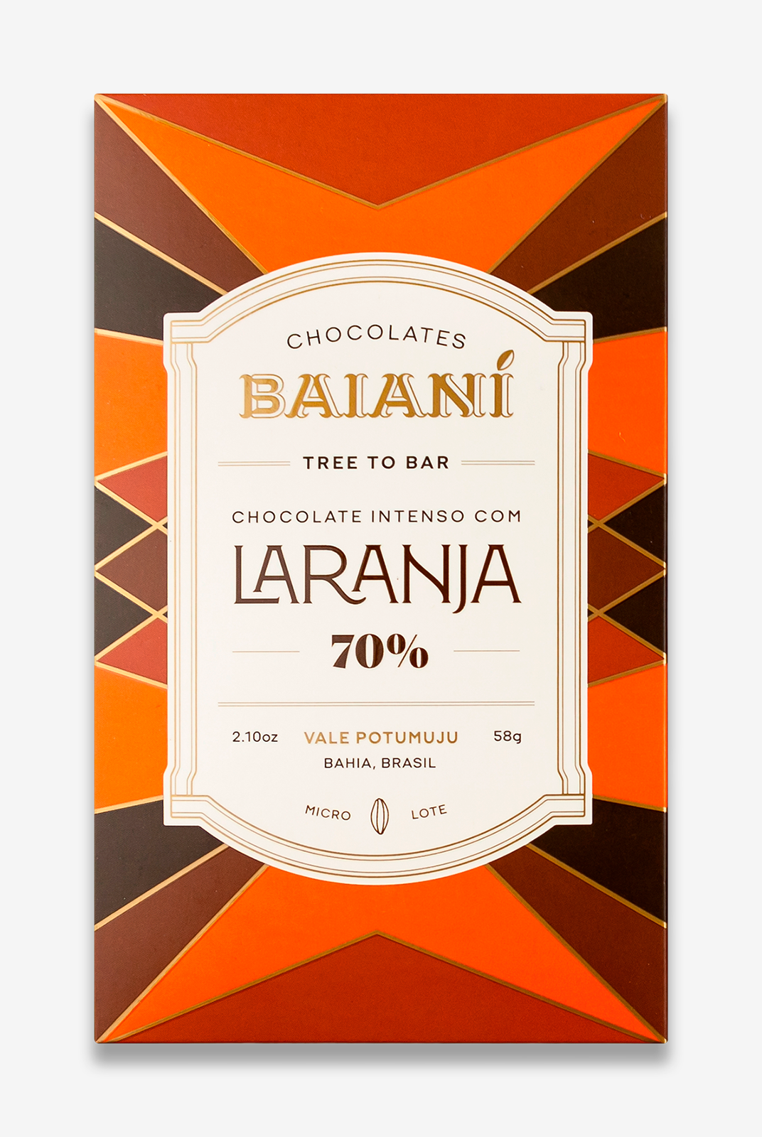 Chocolate em barra 70% Raspas de Laranja TESTE