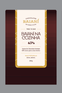 Lascas de Chocolate Intenso 65% - Baianí na Cozinha 250g