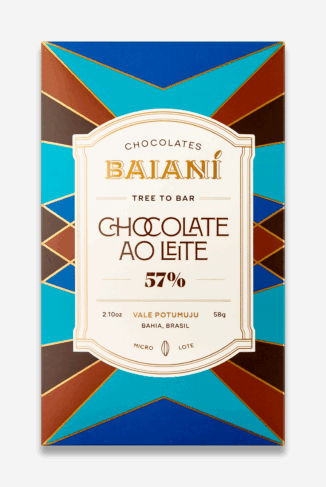 Chocolate em barra 57% Ao Leite