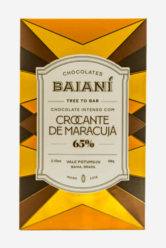 Chocolate em barra 65% Crocante com Maracujá